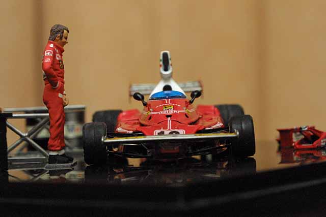 F1 Ferrari 312 T 1/43ミニカー ニキラウダ直筆サイン入り F1マシンコレクション フェラーリ312T2 ニキラウダ - メルカリ